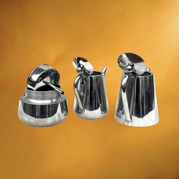 Cafetière italienne & verseuse en Inox Stella - Collection Arianna