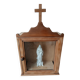 Old religious statuary display case