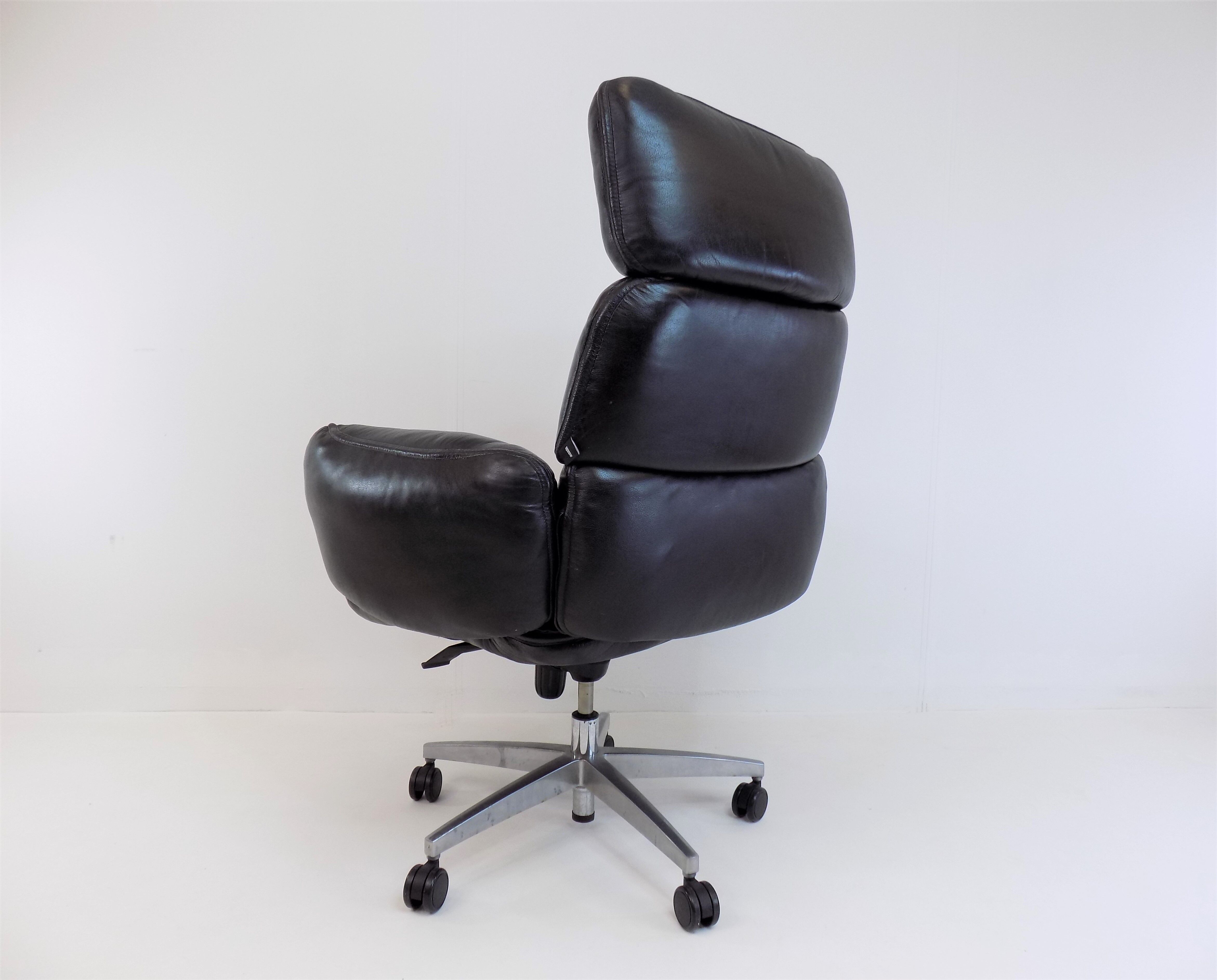 Fauteuil de bureau en cuir Otto Zapf pour Topstar