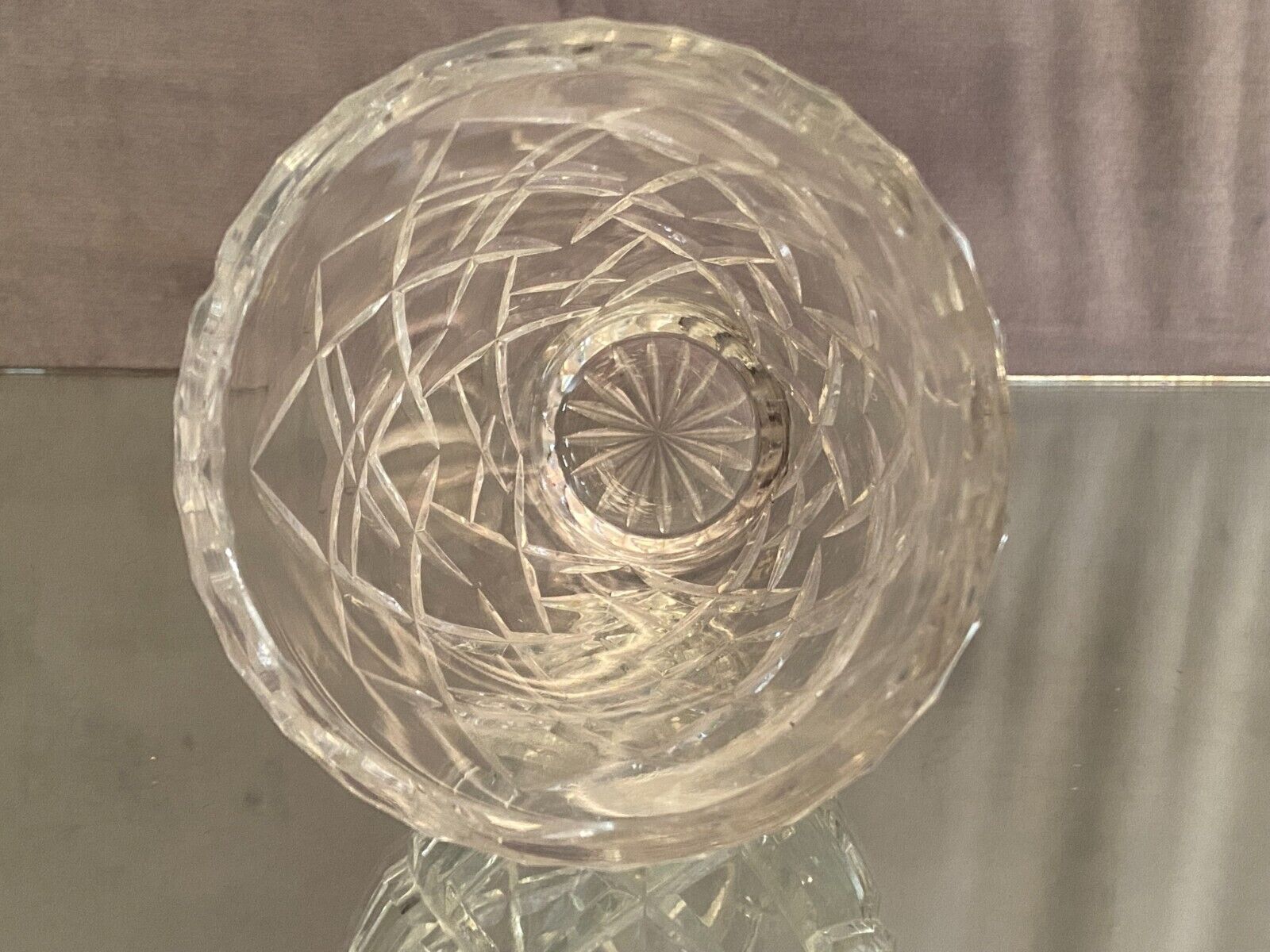 Vase en cristal taillé Saint Louis Baccarat bohême