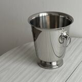 Shiny metal champagne bucket