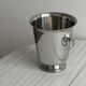 Shiny metal champagne bucket