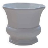 White ceramic planter