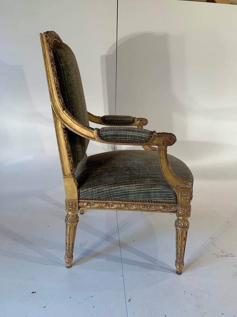 Salon complet: 1 canapé et 3 fauteuils 19ème