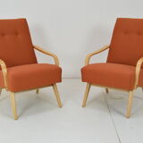 Paire de fauteuils design années 1970