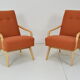Paire de fauteuils design années 1970