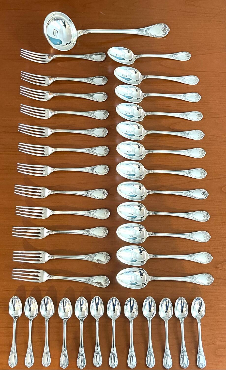 Christofle Marly cutlery set 37 pieces good condition