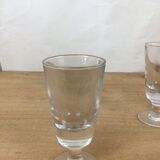 Set of 6 thick old glasses