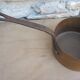 Set of 5 copper saucepans