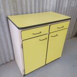 Yellow formica kitchen buffet