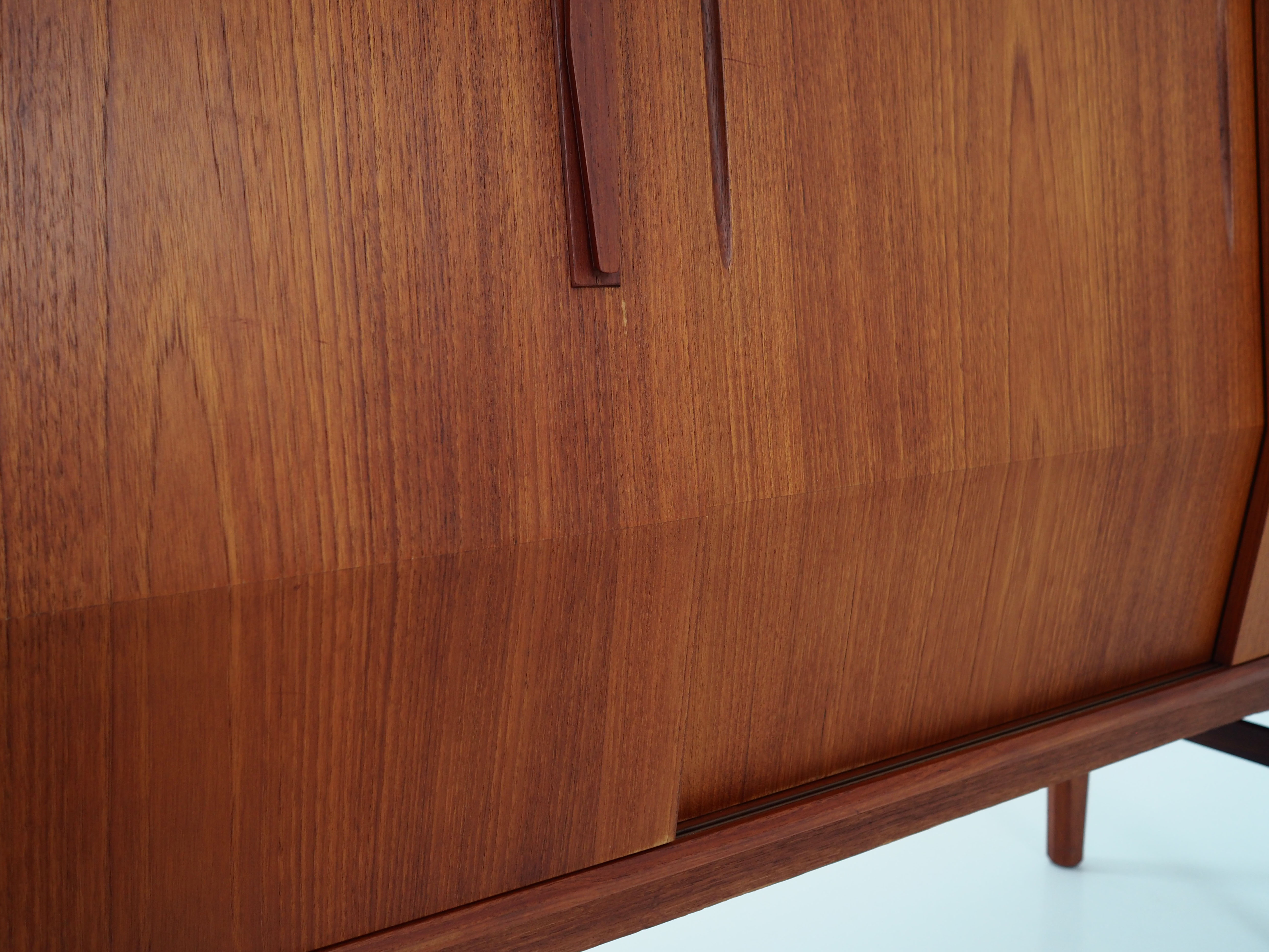 Teak highboard Danish design 1980s