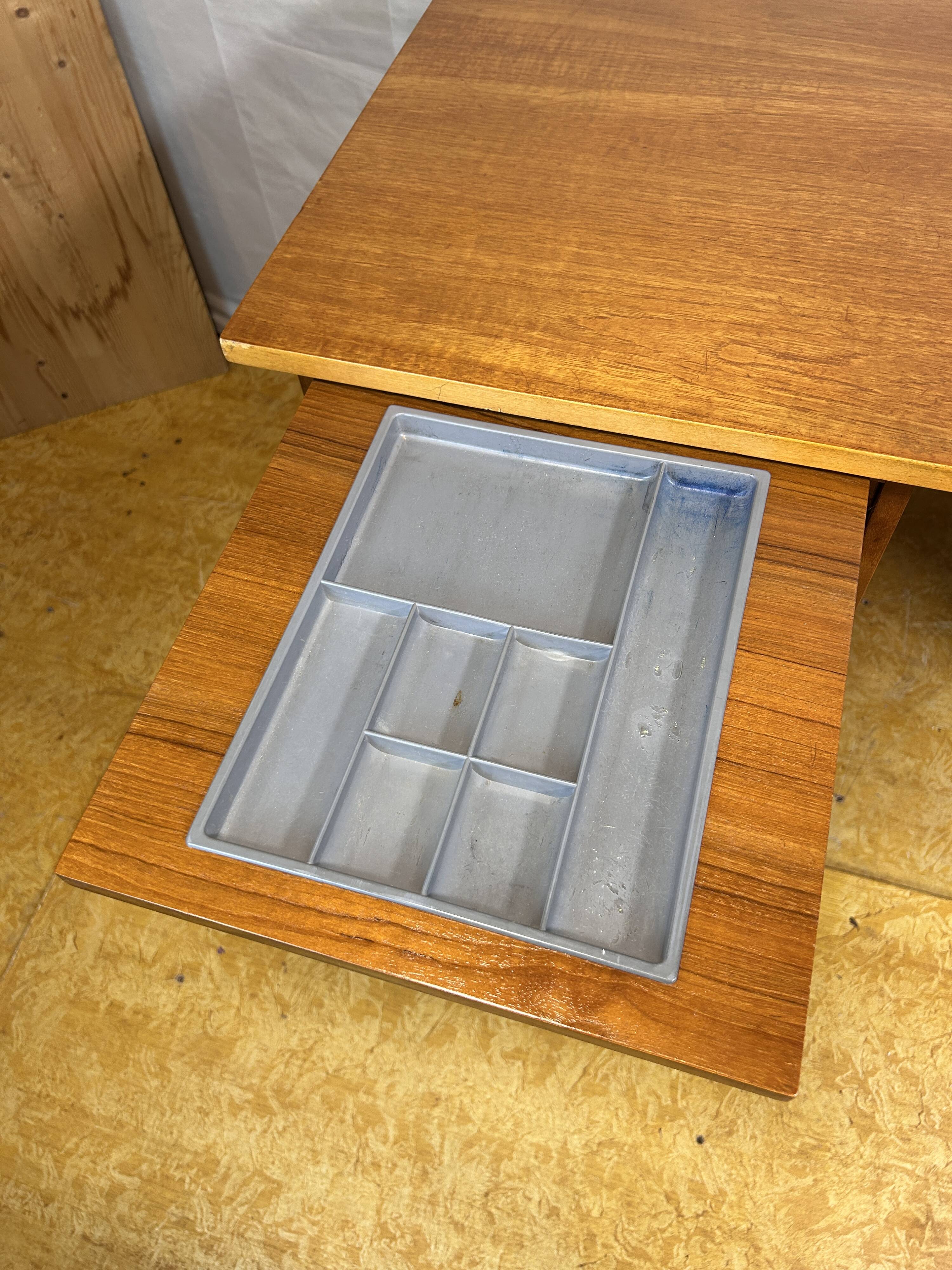 Mid-Century Retro Vintage Teak Desk – 1960s Danish Design