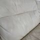 Old 3-seater beige leather sofa designed by Carl Larsson De Sede, vintage 80s