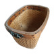 Wood and wicker pan