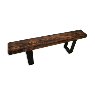 Banc bois et métal