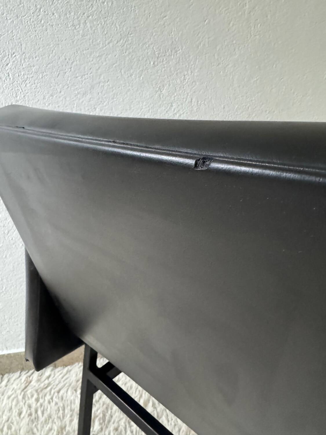 Black armchair, 50s design