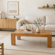 Coffee table in solid elm