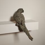 Decorative cast iron parrot