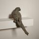 Decorative cast iron parrot