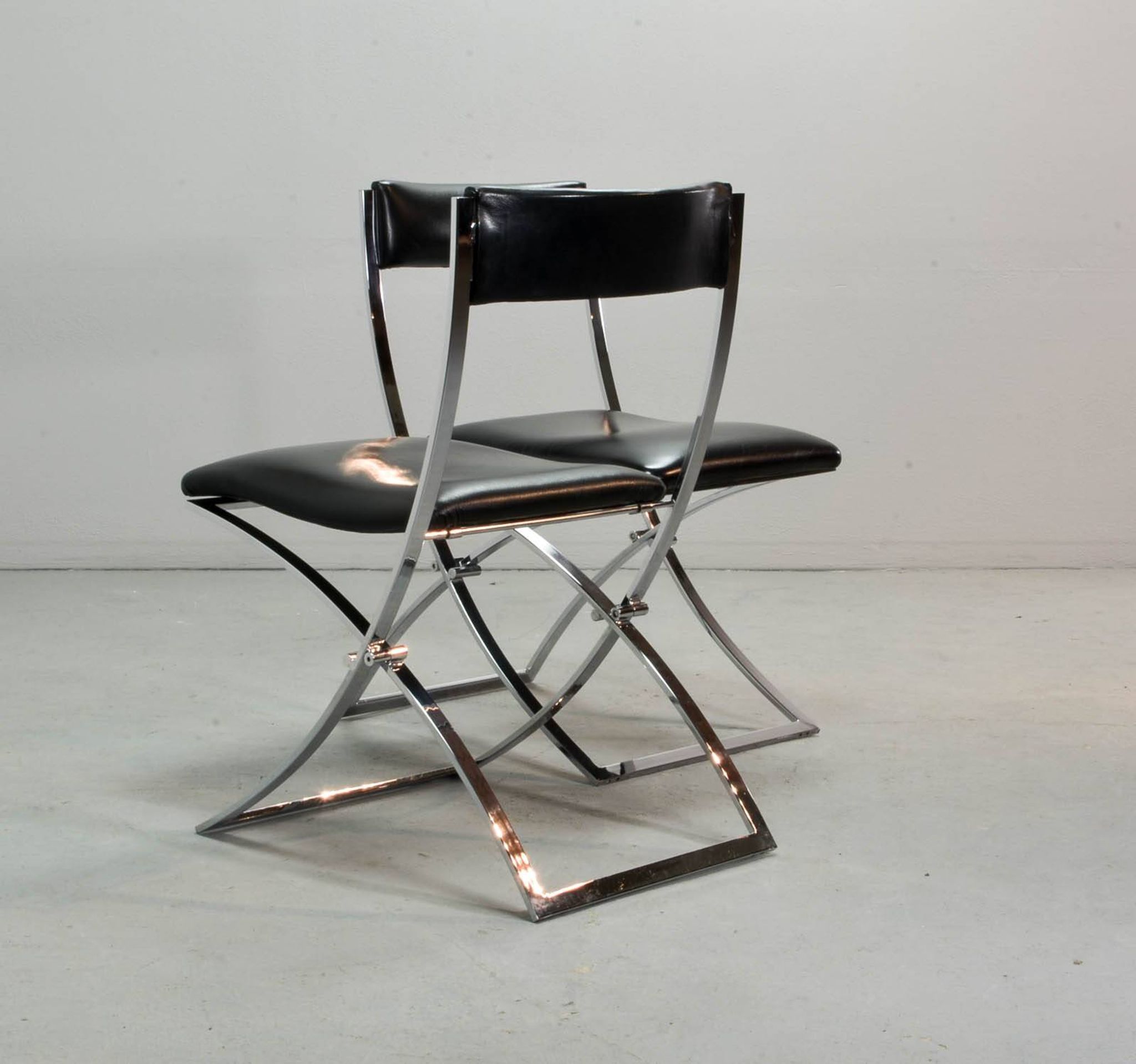 Chaises de salle à manger vintage Marcello Cuneo pour Mobel Italia, années 1980