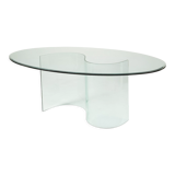 Vintage glass dining table