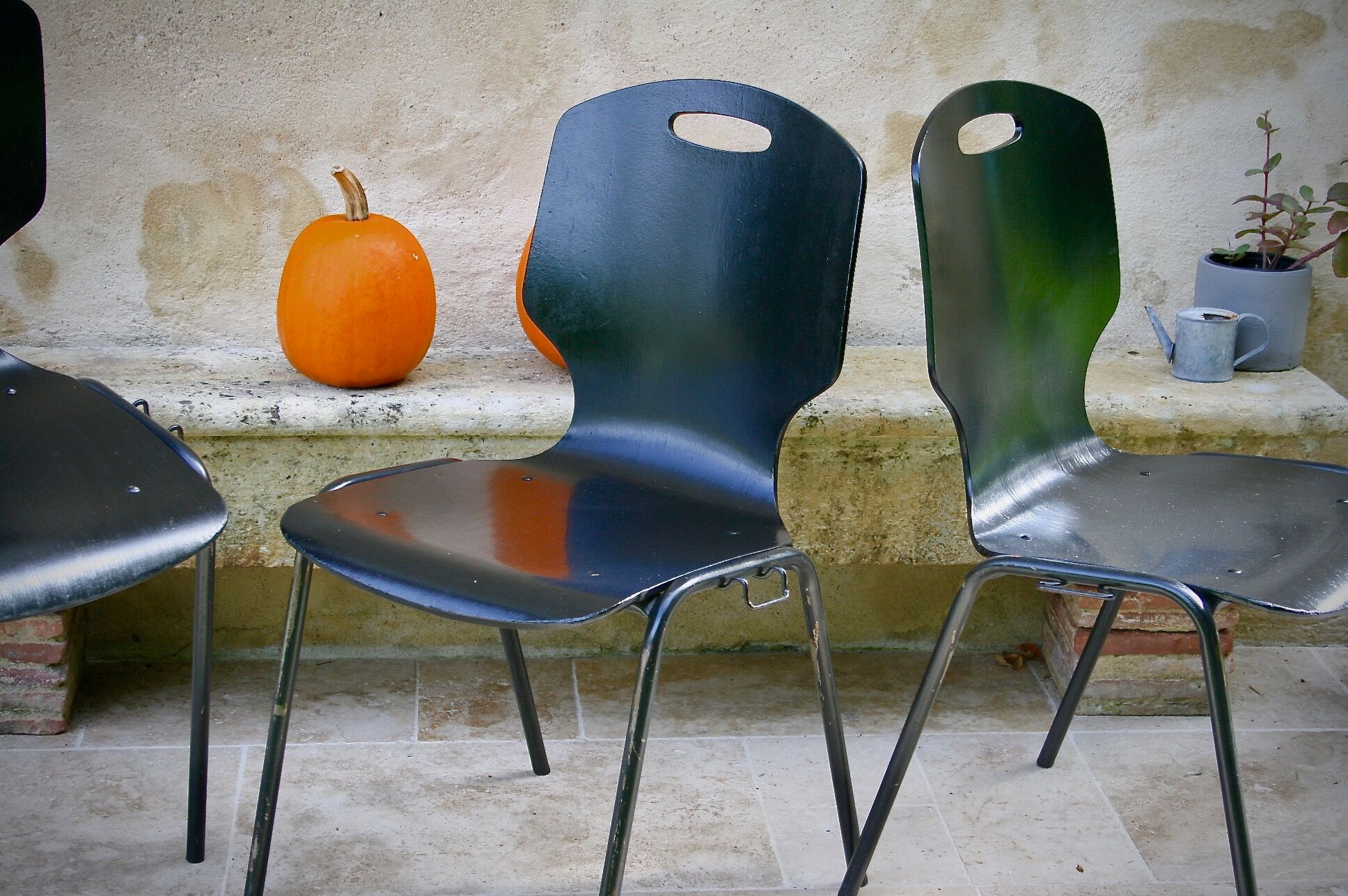 Pair of vintage german pagholz chairs from mid-XX