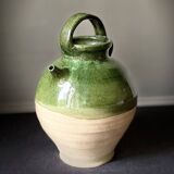 Green terracotta jar