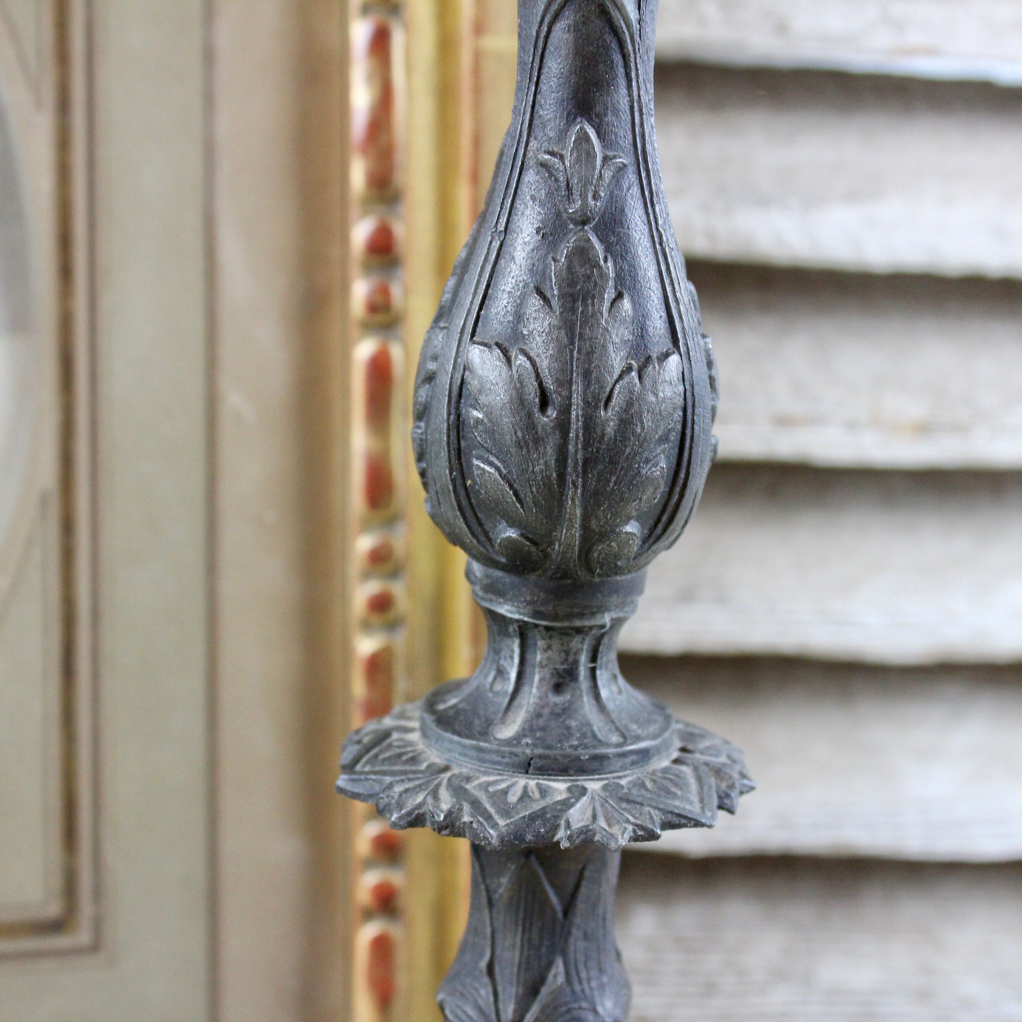 Napoleon III black candlestick