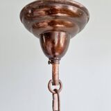 Art Deco marbled opaline pendant light, 1920s-30s