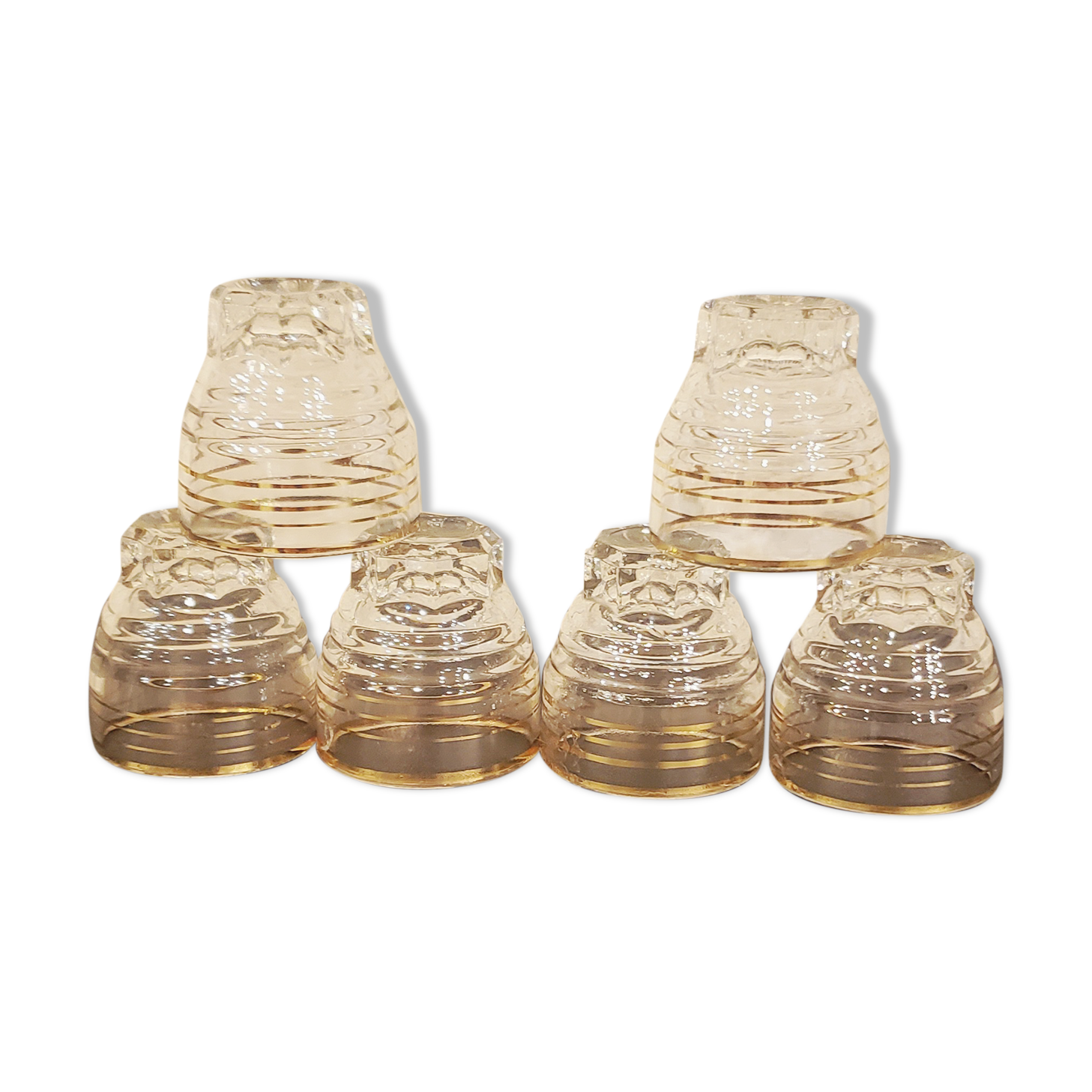 Set of 6 star shot glasses