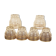 Lot de 6 verres à liqueur pied étoile
