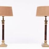 Set lampes de table 1970s de knudt belgique
