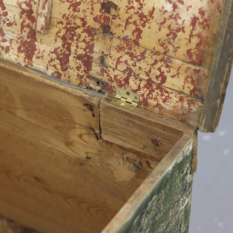 Painted Folk Art Bridal Chest