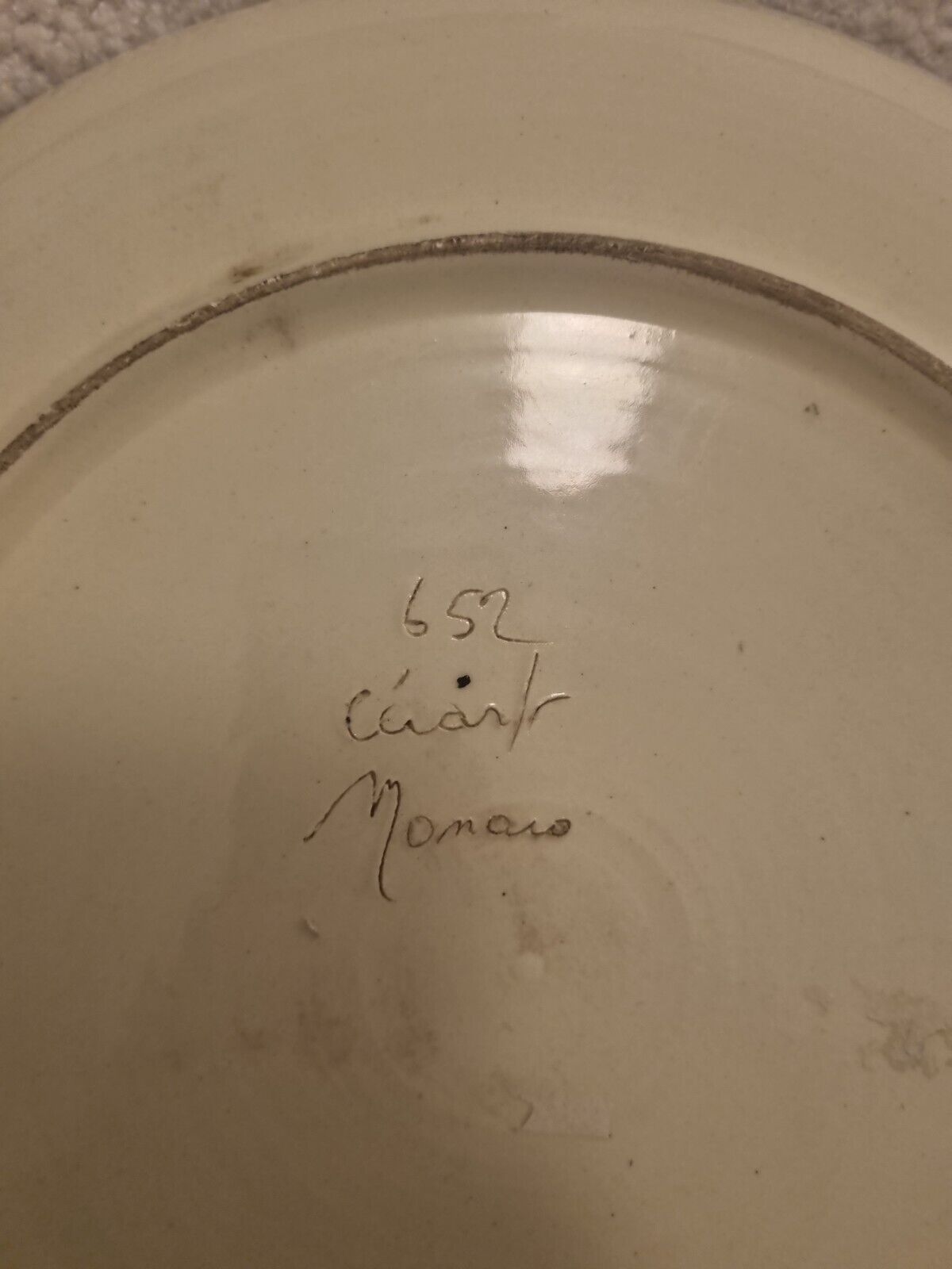 Round dish Cérard Monaco floral decoration