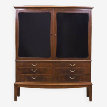 Walnut cupboard, Danish design, 1960s, production: Denmark