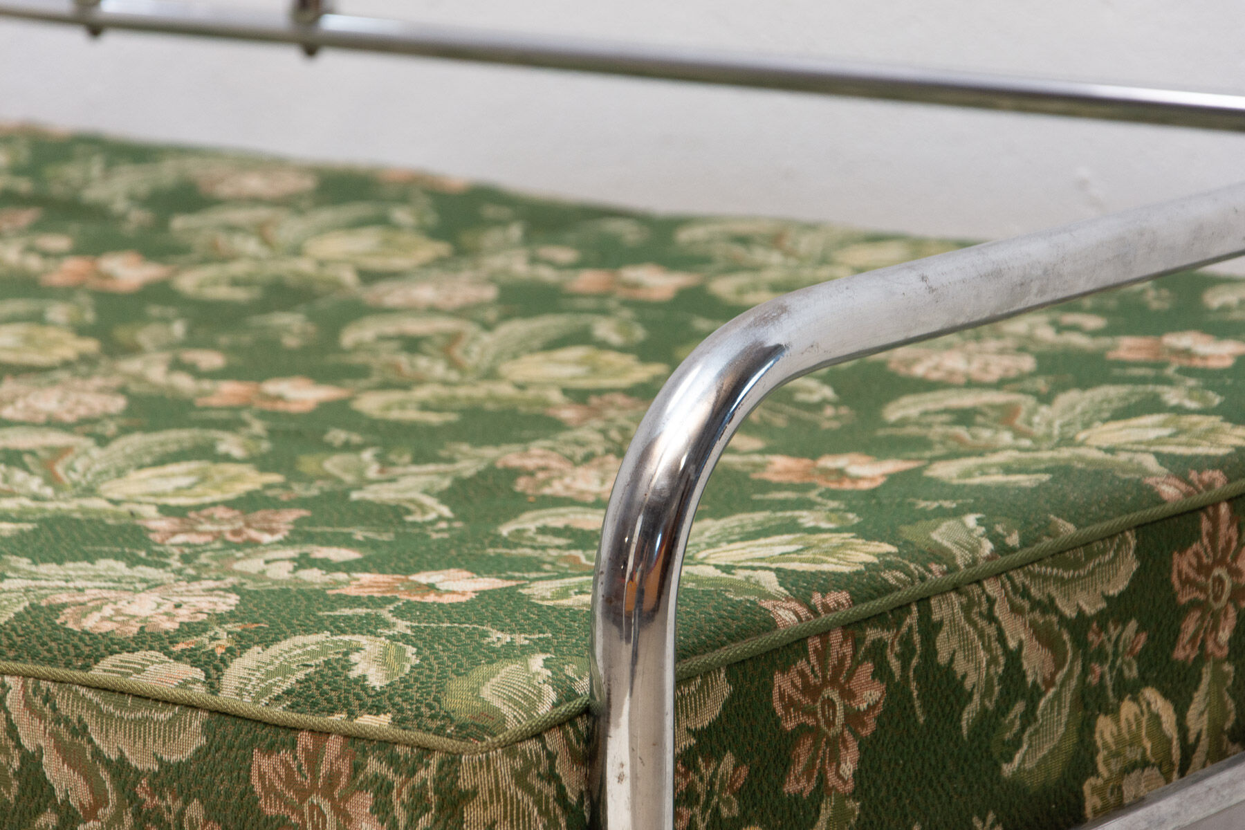 Chromed tubular steel sofa, 1950´s, Czechoslovakia