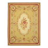 Tapis Aubusson vintage européen fait main 267 cm x 371 cm