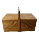 Wooden sewing box