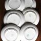 A set of 6 flat plates Nappe Rose Moulin des Loups