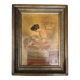 Oil on canvas Young girl reading