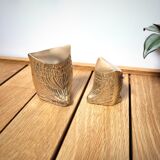 Pair brass owls