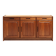 Danish teak Dyrlund credenza with visible joints, drawers and doors