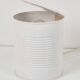 Pop Art White Metal Can Table Lamp by Vrieland, 1970s