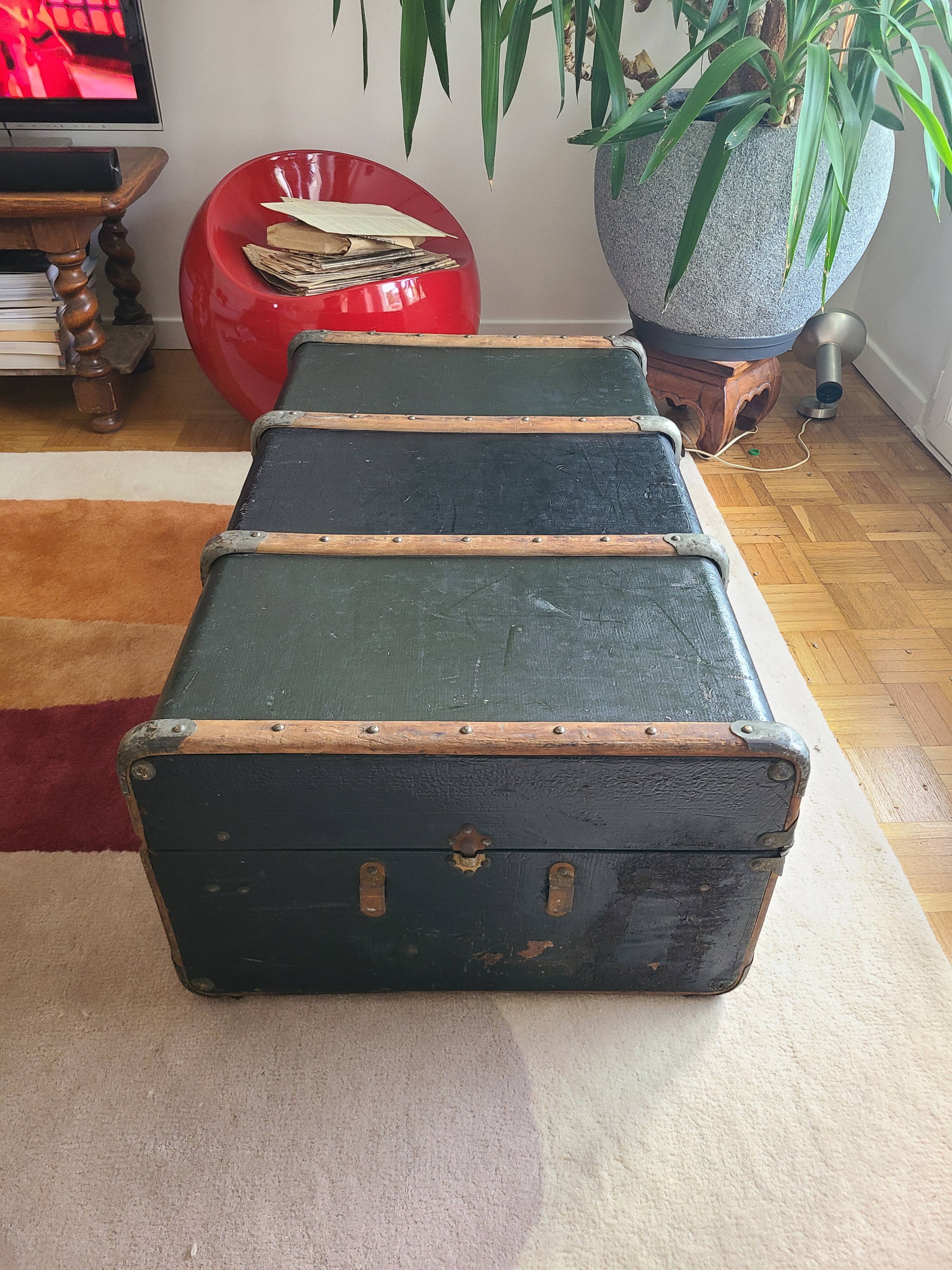 1920 Malle auto "malle plume". Very good condition with keys.