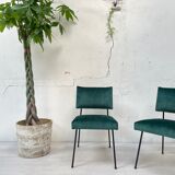 Paire de chauffeuses vintage