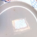 Assortment of 6 old blue flat plates