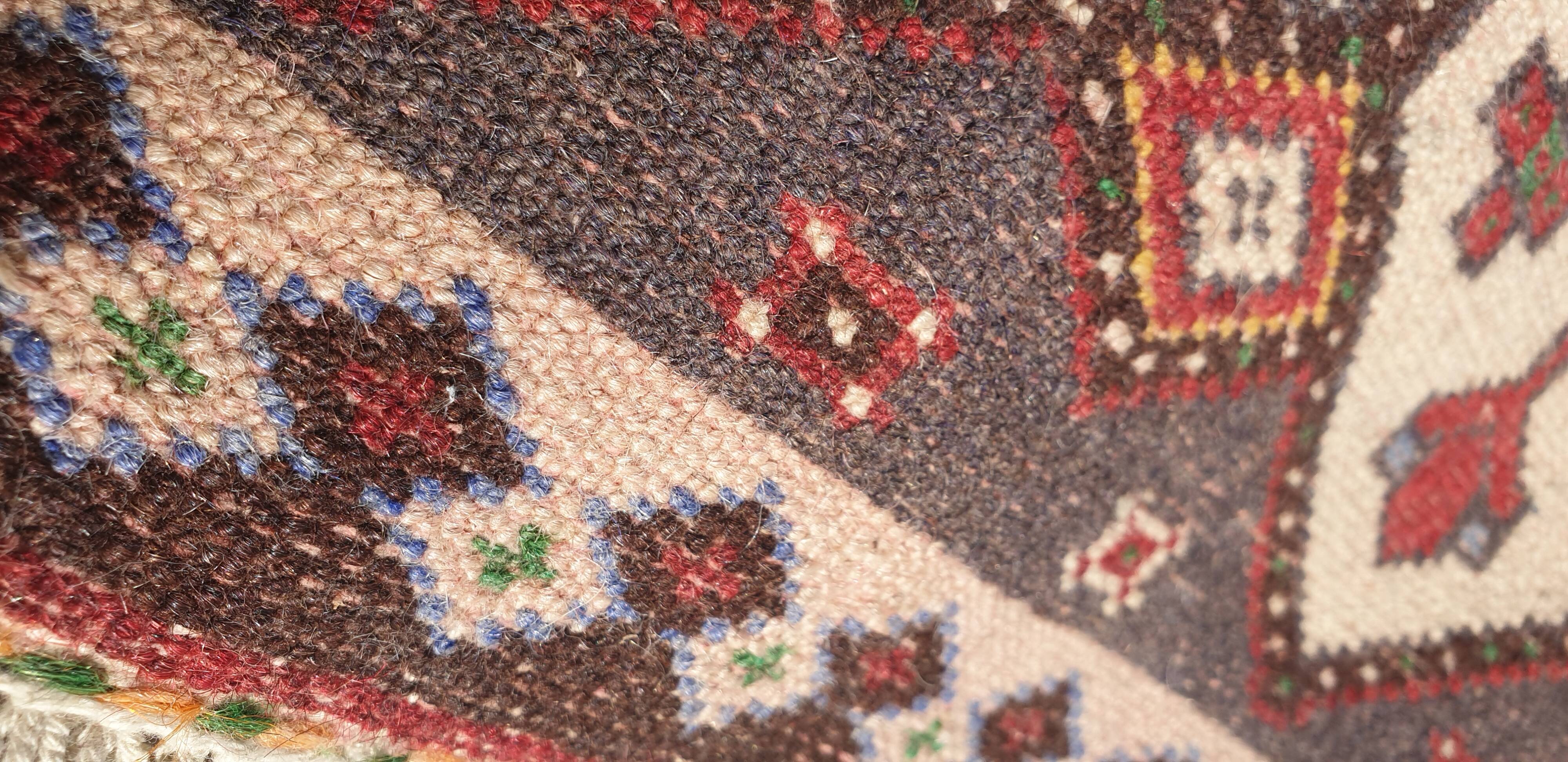 Oriental wool rug entirely handmade