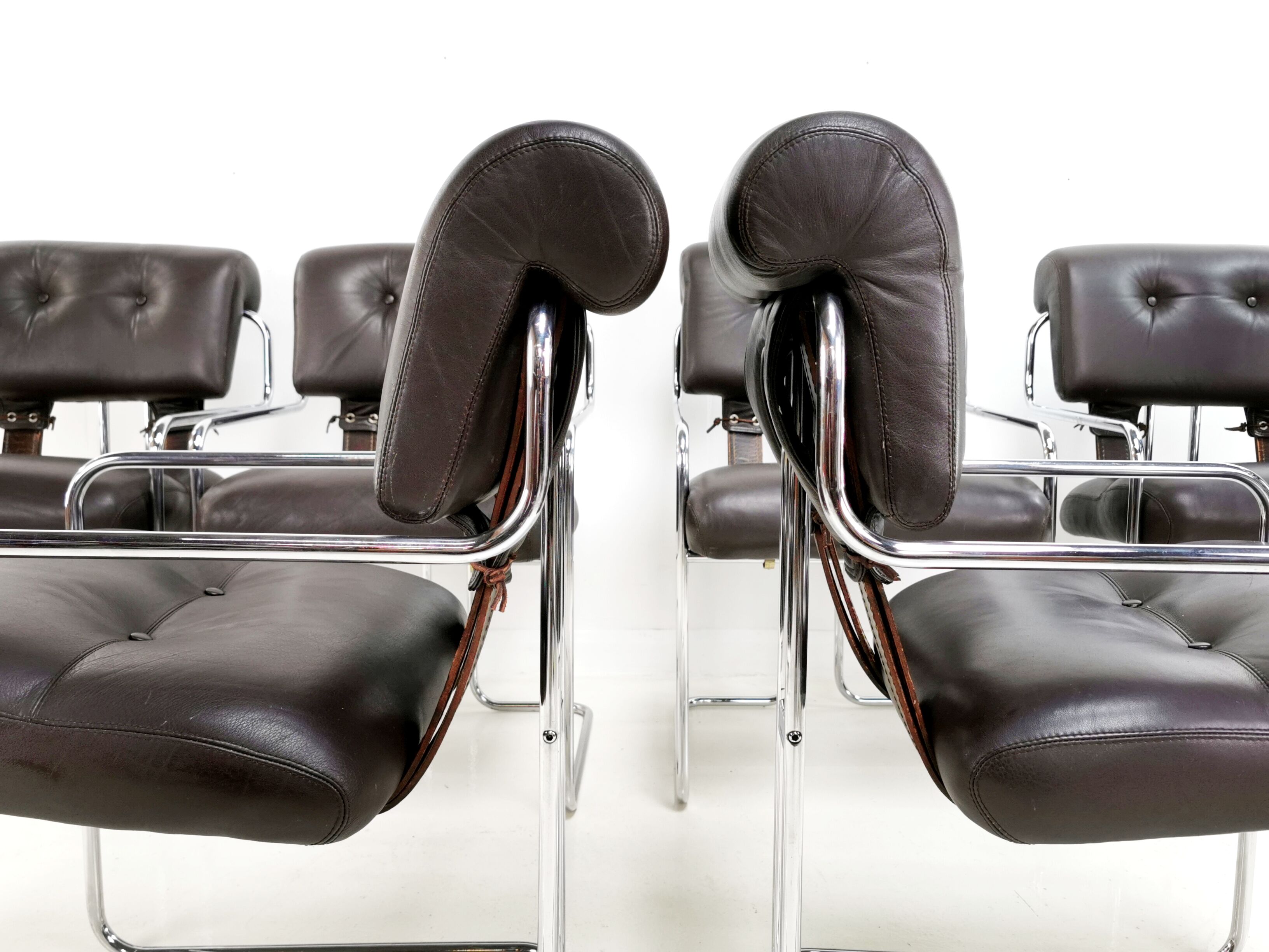 Set of 6 Tucroma chairs by Guido Faleschini