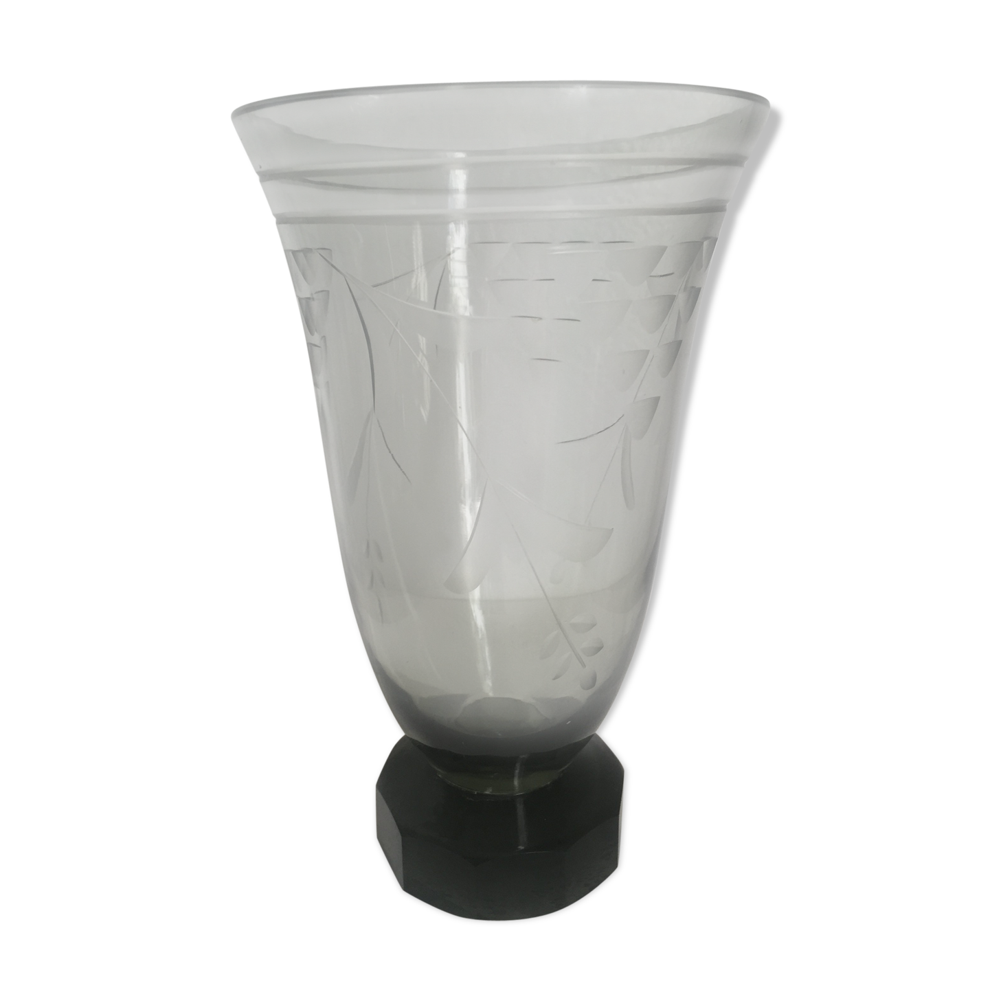 Ancient vase in bohemian crystal