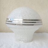 White speckled glass lampshade